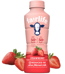 STRAWBERRY FAT 14oz ultra-filtered milk